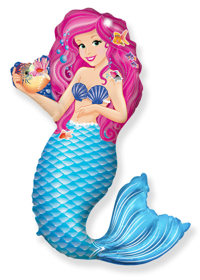 42" Jumbo Foil Shaped Balloon Zoe Mermaid