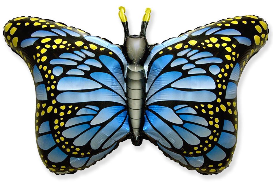 38" Jumbo Foil Shaped Balloon Royal Butterfly Blue