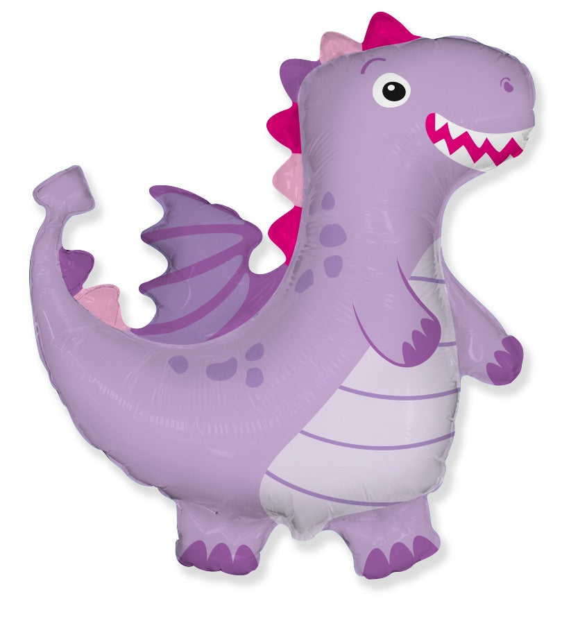 36" Dragon Lilac Foil Balloon