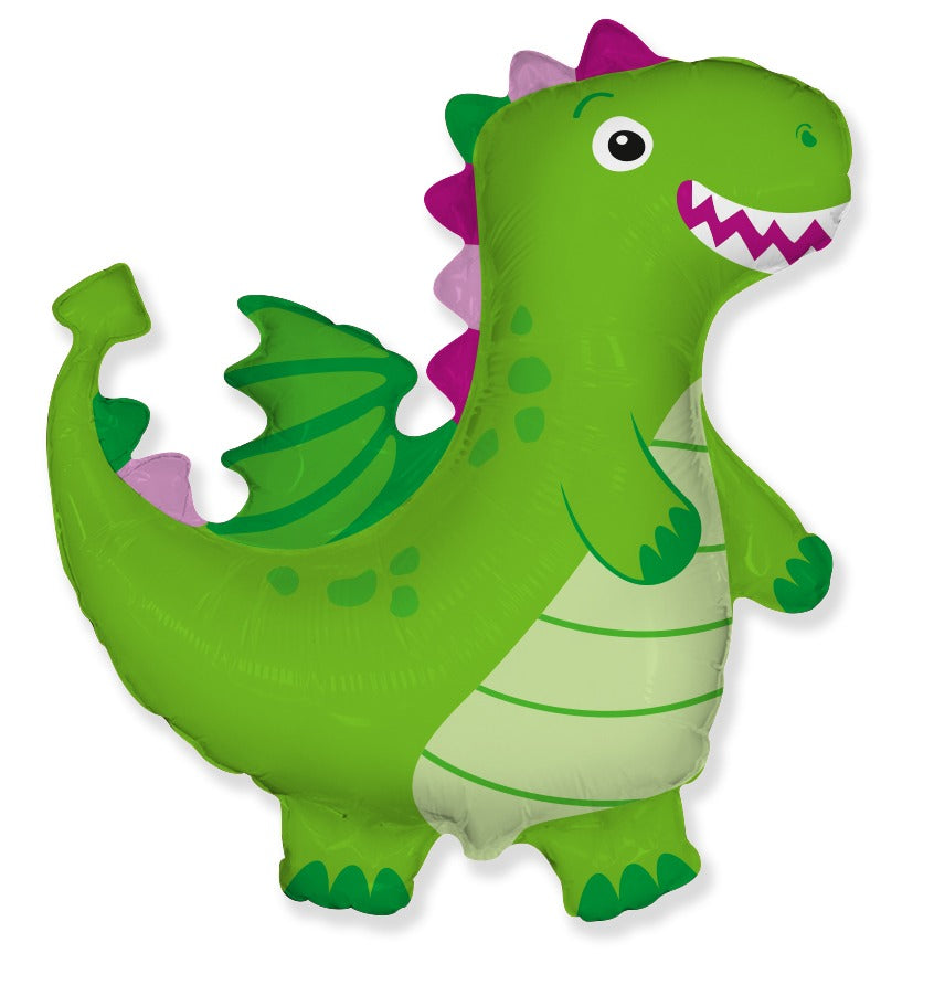 36" Dragon Green Foil Balloon