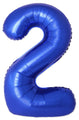 Inflated Balloons to 32". Number "2" Slimmer Design compared to other. Brands and Sizes. Color Blue Reflex. Brand Flexmetal
