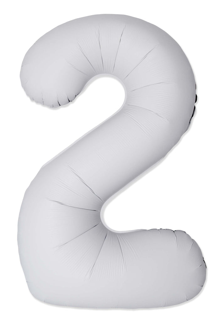 Inflated Balloons to 32". Number "2" Slimmer Design compared to other. Brands and Sizes. Color Matte White. Brand Flexmetal