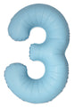 Inflated Balloons to 32". Number "3" Slimmer Design compared to other. Brands and Sizes. Color Matte Blue. Brand Flexmetal