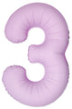 Inflated Balloons to 32". Number "3" Slimmer Design compared to other. Brands and Sizes. Color Matte Pink. Brand Flexmetal
