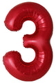 Inflated Balloons to 32". Number "3" Slimmer Design compared to other. Brands and Sizes. Color Red. Brand Flexmetal