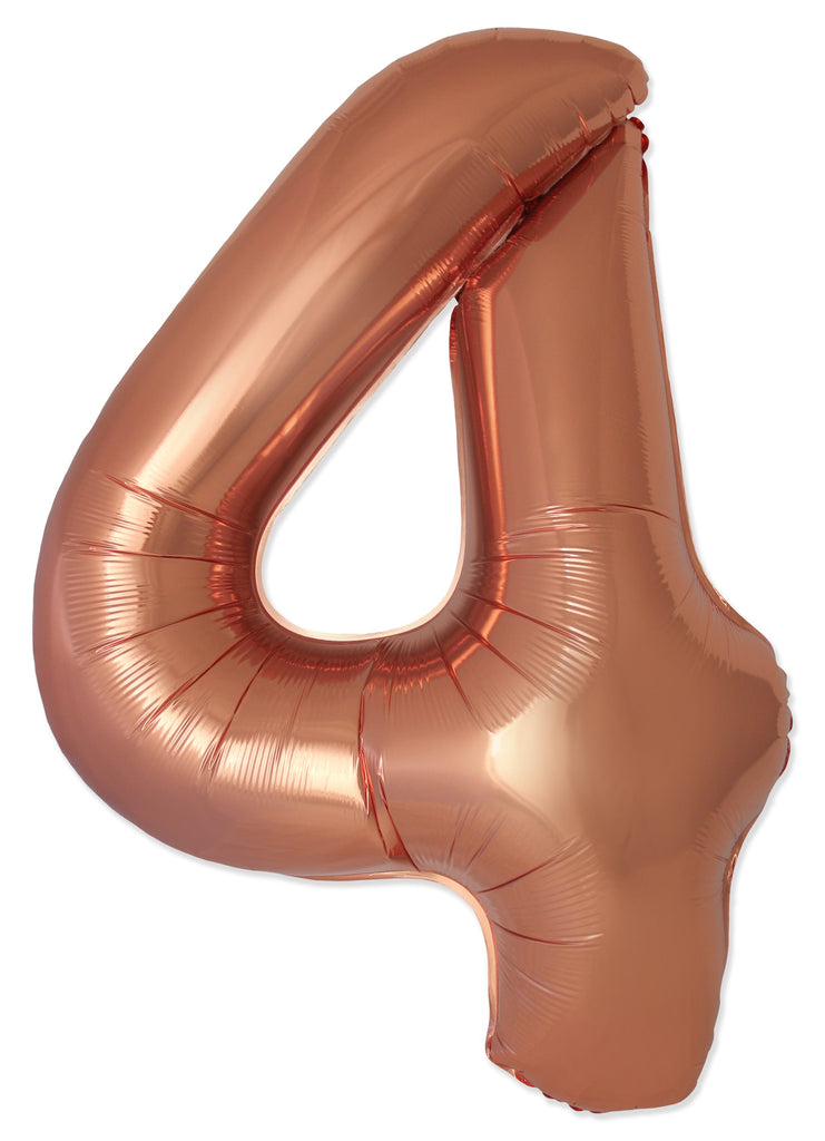 Inflated Balloons to 32". Number "4" Slimmer Design compared to other. Brands and Sizes. Color Bronze. Brand Flexmetal