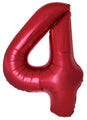 Inflated Balloons to 32". Number "4" Slimmer Design compared to other. Brands and Sizes. Color Red. Brand Flexmetal