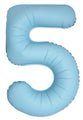 Inflated Balloons to 32". Number "5" Slimmer Design compared to other. Brands and Sizes. Color Matte Blue. Brand Flexmetal