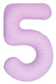 Inflated Balloons to 32". Number "5" Slimmer Design compared to other. Brands and Sizes. Color Matte Pink. Brand Flexmetal