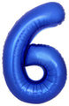 Inflated Balloons to 32". Number "6" Slimmer Design compared to other. Brands and Sizes. Color Blue Reflex. Brand Flexmetal