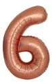 Inflated Balloons to 32". Number "6" Slimmer Design compared to other. Brands and Sizes. Color Bronze. Brand Flexmetal