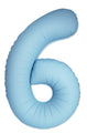 Inflated Balloons to 32". Number "6" Slimmer Design compared to other. Brands and Sizes. Color Matte Blue. Brand Flexmetal