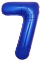 Inflated Balloons to 32". Number "7" Slimmer Design compared to other. Brands and Sizes. Color Blue Reflex. Brand Flexmetal