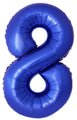 Inflated Balloons to 32". Number "8" Slimmer Design compared to other. Brands and Sizes. Color Blue Reflex. Brand Flexmetal