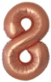 Inflated Balloons to 32". Number "8" Slimmer Design compared to other. Brands and Sizes. Color Bronze. Brand Flexmetal