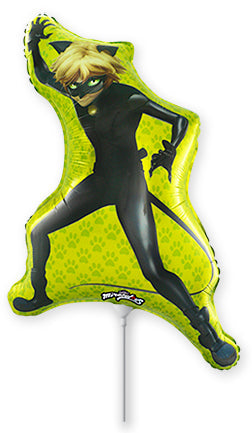 13" Airfill Only Mini Miraculous Cat Noir Foil Balloon