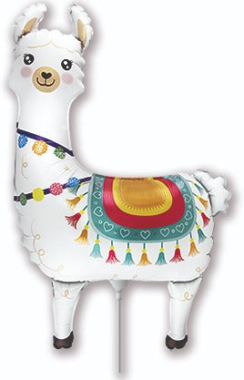 14" Airfill Only Llama Mini Foil Balloon