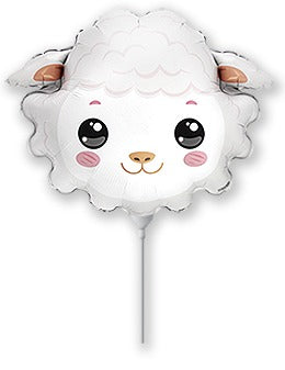 11" Airfill Only Sheep Mini Foil Balloon
