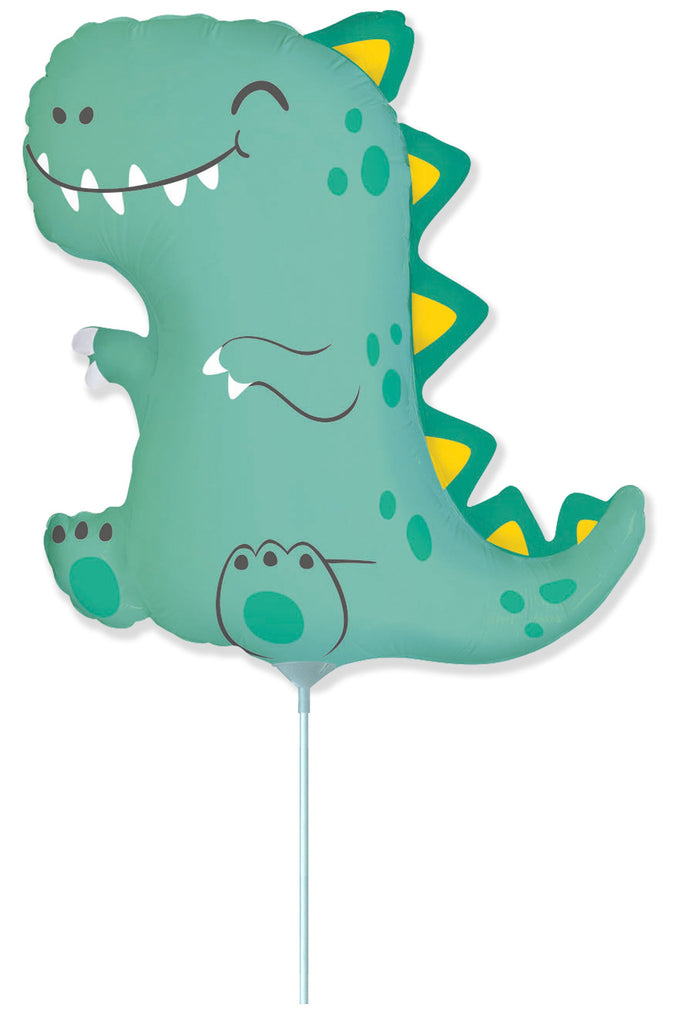 Uninflated 12 Inches Airfill Only Rex Baby Dinosaur Mini Made By Flexmetal Mylar Balloon Balloon