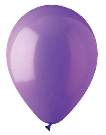 12" CTI PartyLoon Brand Latex Balloons (100 Per Bag) Standard Purple