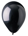 12" CTI PartyLoon Brand Latex Balloons (100 Per Bag) Standard Black