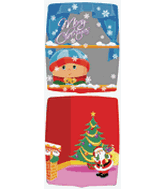 18" Boy on Window Square Balloon