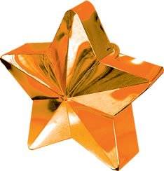 150 Gram/6OZ Star Balloon Weight - Orange
