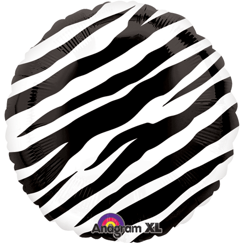 18" Zebra Balloon Packaged