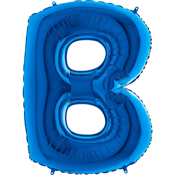 40" Foil Shape Megaloon Balloon Letter B Blue