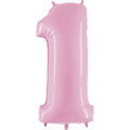 40" Megaloon Foil Shape 1 Baby Pink Balloon
