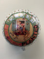 The Betallic 18" Bloom Where You're Planted Balloon is round, showing a girl at a window with flowers and “BLOOM WHERE YOU’RE PLANTED” on a floral border.