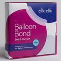 Qualatex Balloon Bond Two Sided Adhesive 90Ft comes in pink and white packaging with purple accents. Perfect for balloon professionals, this double-sided tape is ideal for balloon decoration.