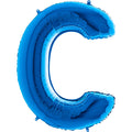 40" Foil Shape Megaloon Balloon Letter C Blue