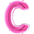 40" Foil Shape Megaloon Balloon Letter C Fuschia