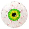 Uninflated 22 Inches Green Eyeball Plastic Balloon Manufacturered By Colour Wheel