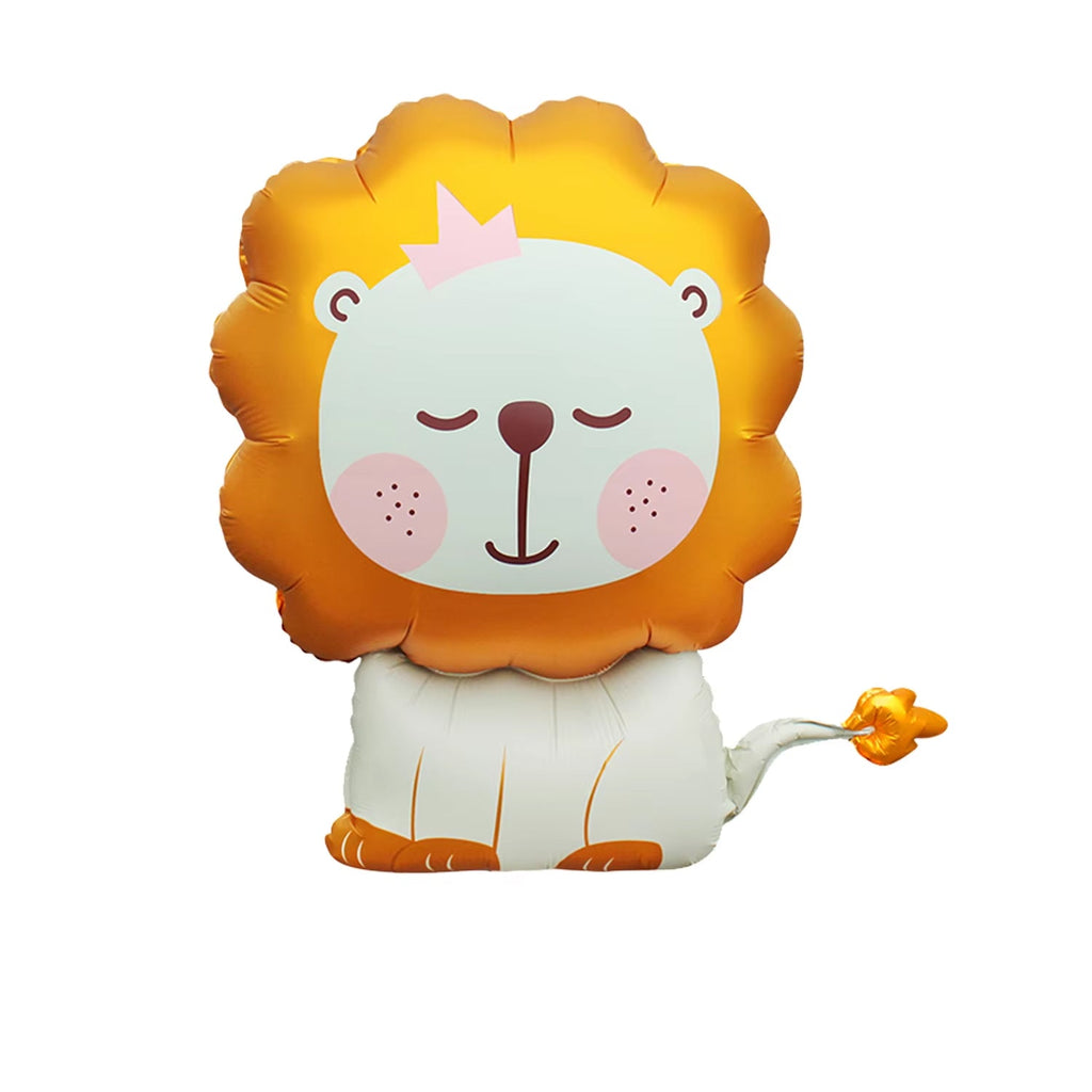 Uninflated 30 Inches Gold Lion Baby Lion Foil Balloon Manufacturered By Colour Wheel