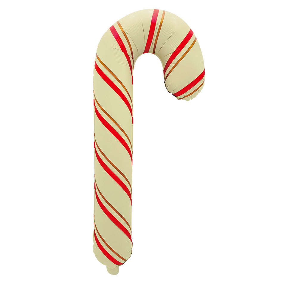 Uninflated 32 Inches Matte Candy Cane Foil Balloon Manufacturered By Colour Wheel