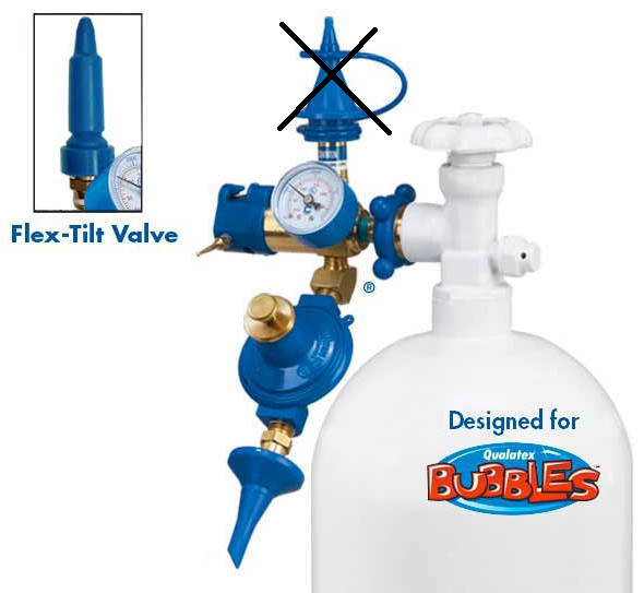 Conwin Bubble Balloon Inflator with Flex-Tilt Valve