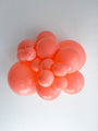 5" Coral Tuftex Latex Balloons (50 Per Bag) Manufacturer Inflated Image