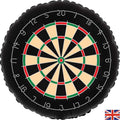 The Oaktree 30" Dartboard Metallic Foil Balloon features classic dartboard design with numbered sections, colored rings, and a small UK flag—ideal as a fun party decoration.