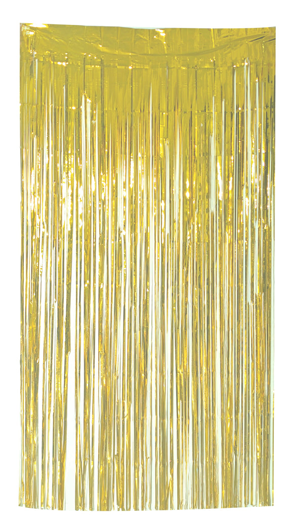 Fringe Tinsel Curtain Backdrop in the Color of Champaign Gold. Made by Mylargram.
