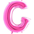 40" Foil Shape Megaloon Balloon Letter G Fuschia