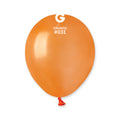 5" Gemar Latex Balloons (Bag of 100) Metallic Metallic Orange