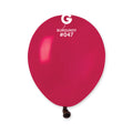5" Gemar Latex Balloons (Bag of 100) Standard Burgundy