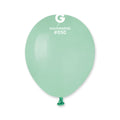 5" Gemar Latex Balloons (Bag of 100) Standard Aquamarine