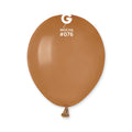 5" Gemar Latex Balloons (Bag of 100) Standard Mocha