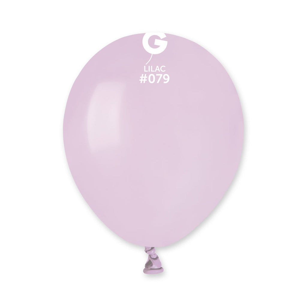 5" Gemar Latex Balloons (Bag of 100) Standard Lilac