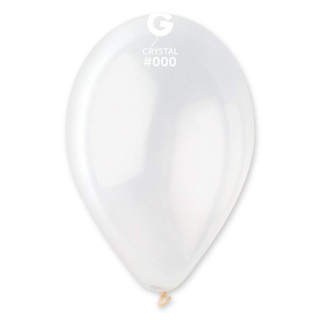 12" Gemar Latex Balloons (Bag of 50) Standard Crystal Clear