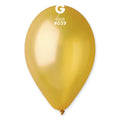 12" Gemar Latex Balloons (Bag of 50) Metallic Gold
