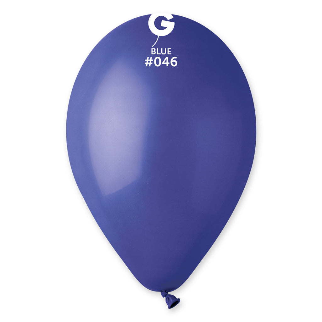 12" Gemar Latex Balloons (Bag of 50) Standard Royal Blue